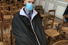 L'impétrant se prépare